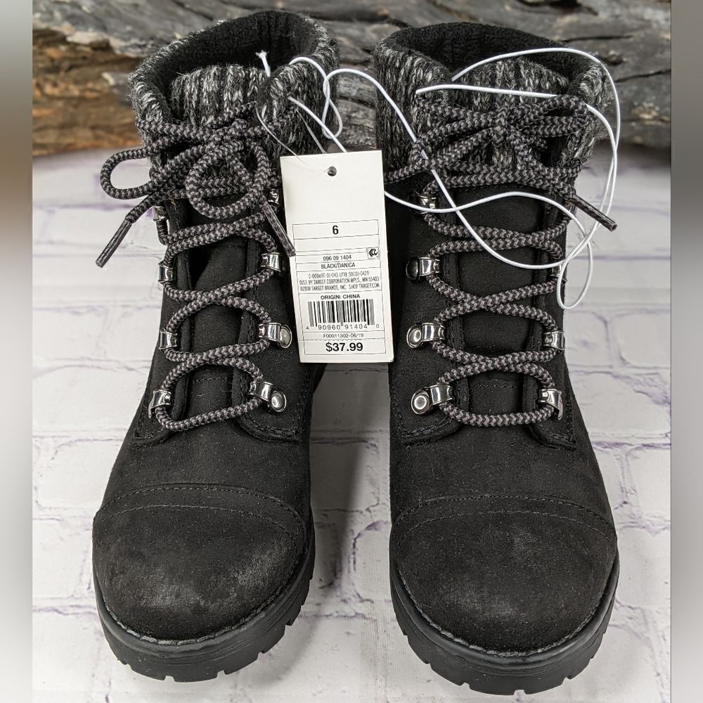 Universal Thread Danica Microsuede Lace-Up Boots - Picture 7 of 8